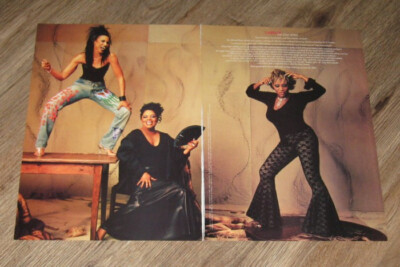 Patti LaBelle SARAH DASH Nona Hendryx original TWO magazine pages PHOTO