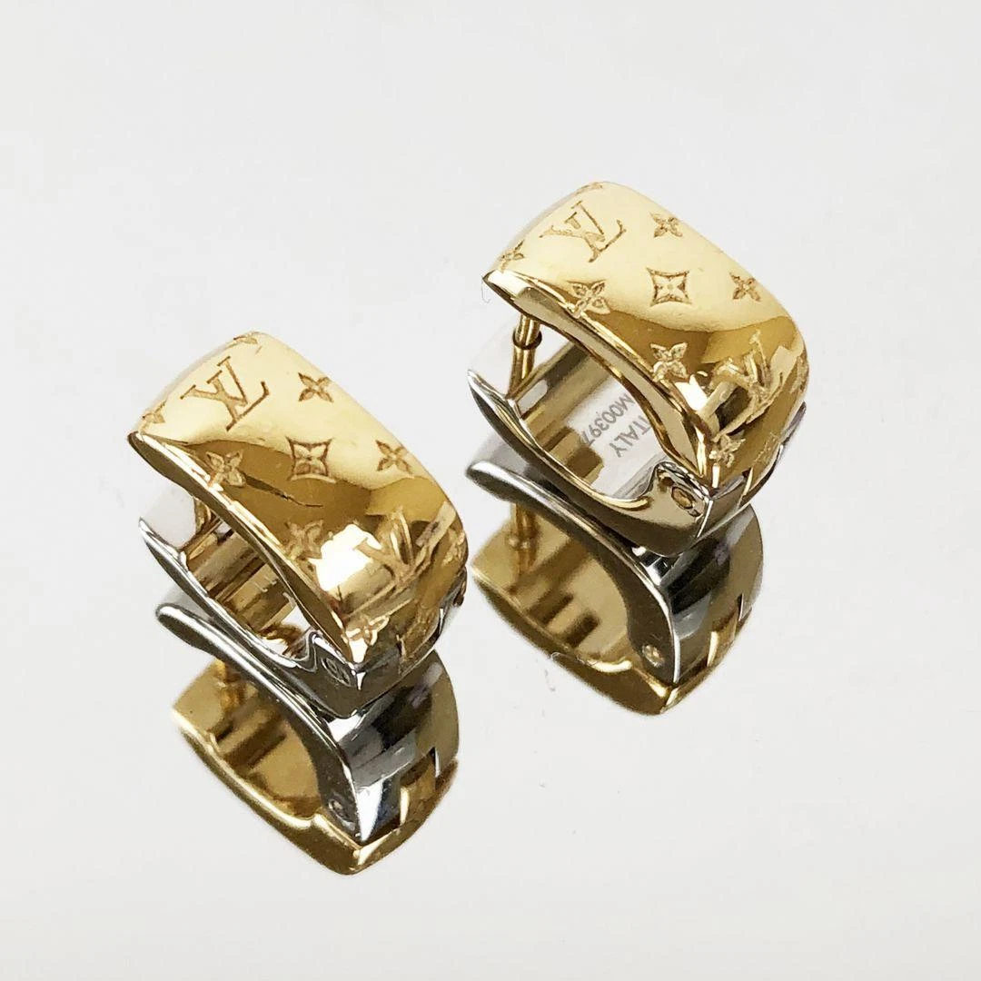 Louis Vuitton Book Redreil Nanogram Earrings woman eBay