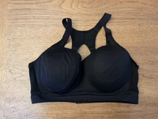 Victoria's Secret Sport Black Logo 34B Incredible Plunge High Impact Sport Bra