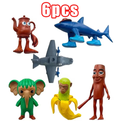 Set Di 24 Italian Brainrot Carte & Brainrot Figurine Album, Italian Brainrot Toys, Animali Brainroot Tung Tung Tung Sahur Figure Tralalelo Tralala Action Figure, Comprende 24 Figurine, 72 Carte (A