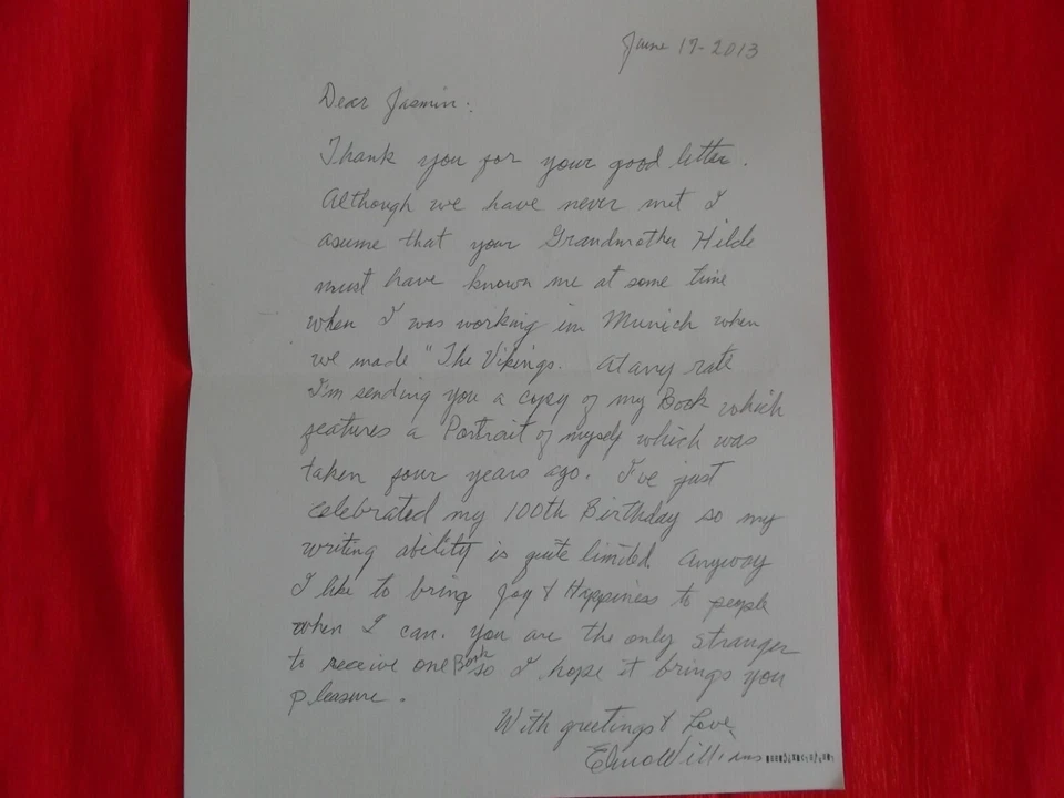 ELMO WILLIAMS US-Cutter Oscargewinner High Noon Western originale Handschrift!! - Bild 1 von 1