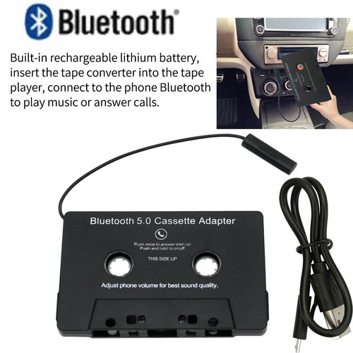 Auto Audio Bluetooth 5.0 Kassette Adapter auf AUX-Empfänger Kassette USB Auflade - Bild 11 von 14
