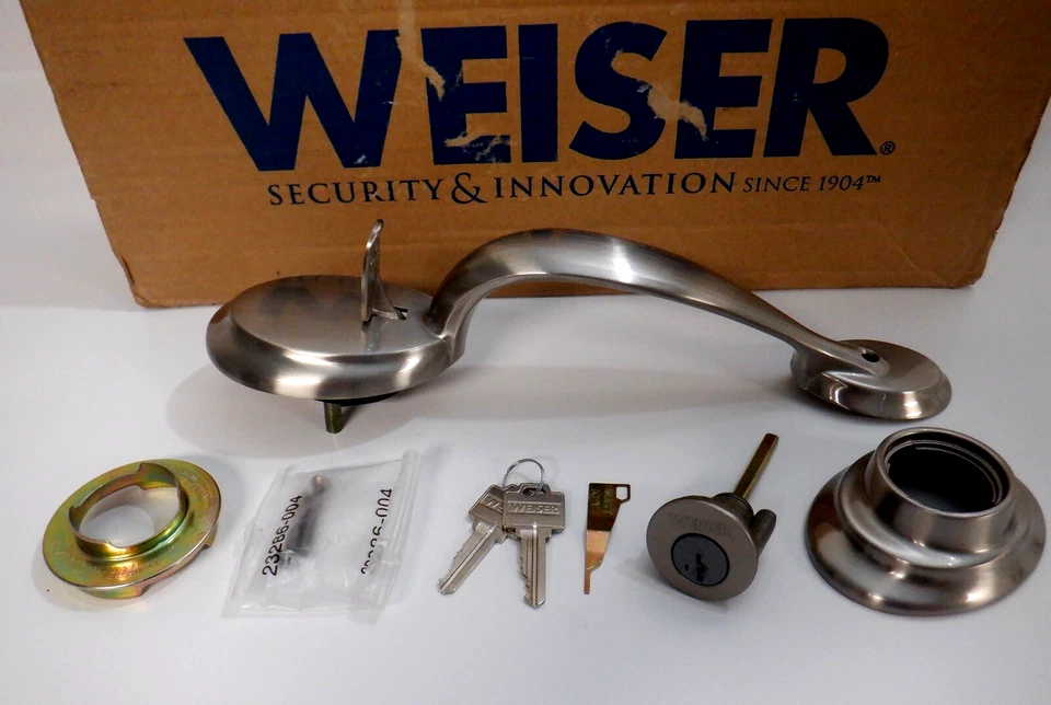 Weiser GAC9771 K15 SMT B Dakota Kingsway Exterior Only Satin Nickel Handleset - Image 2 of 4