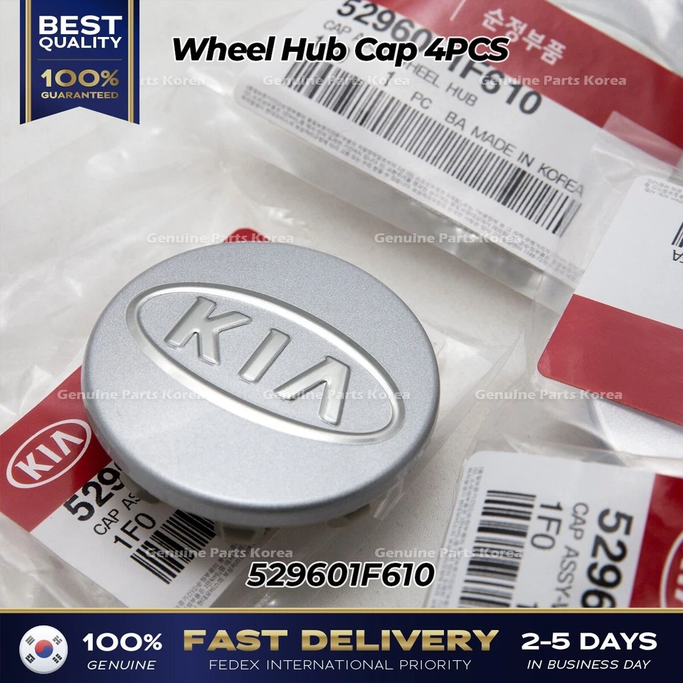 ⭐Genuine⭐ Wheel Hub Cap 4PCS 529601F610 for Kia Amanti Borrego Forte - Image 3 of 4