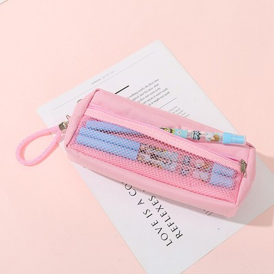 Cartoon Handheld Pencil Case Fashion Cosmetic Bag Large Capacity Storage B^>d