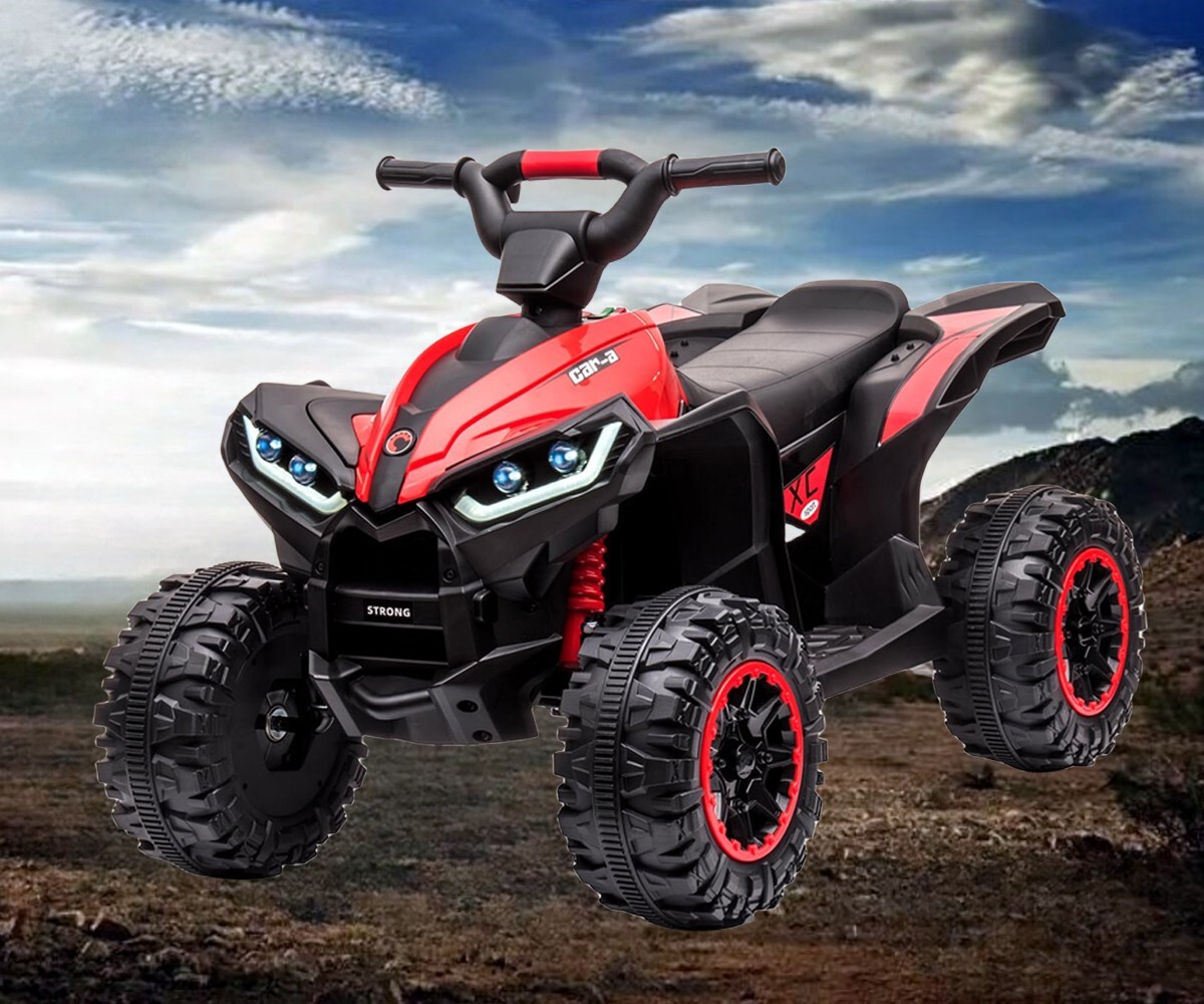 S6 12V Kids Motorcycle – 2x25W Motors, Training Wheels, Bluetooth Music, Spring Suspension – Ride-On Toy For Ages 3-8