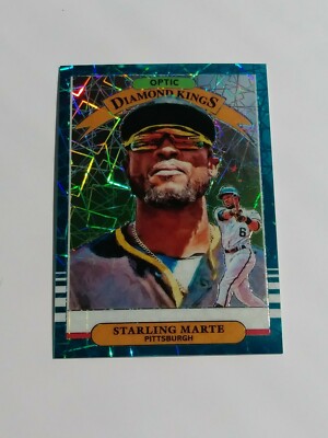2019 Optic  DIAMOND KINGS TEAL VELOCITY PRIZM  Starling Marte #D 35/35 LAST ONE 