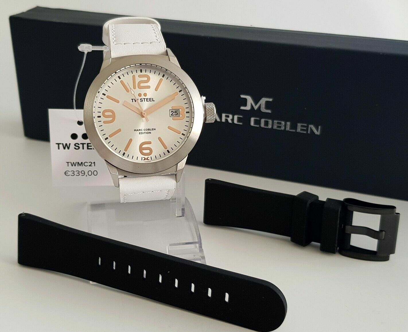 Montre Marc Goblen TW Steel grand cadran lisible 50mm pour poignets forts