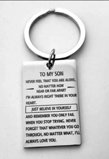 To My Son I'll Always Love You Keychain