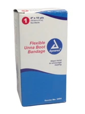 Dynarex 3454 Unna Boot Bandages 4" x 10 yds Non-sterile 