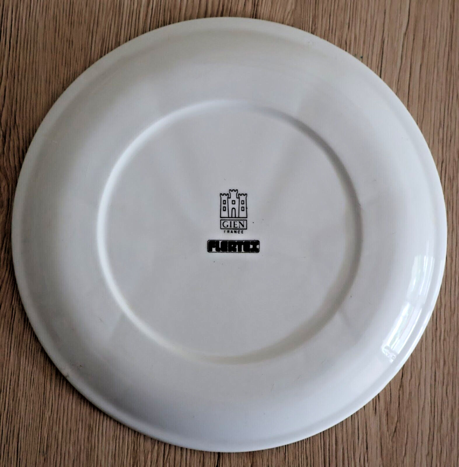 6 Gien Vintage French/ 70's Fondue Plates with Compartments