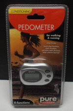 Pure Fitness Pedometer for Walking  Running Step Counter Brand New