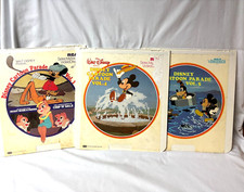 Disney Cartoon Parade - Vtg CED VideoDisc Vol 1, 4  5 Walt Disney RCA Mickey