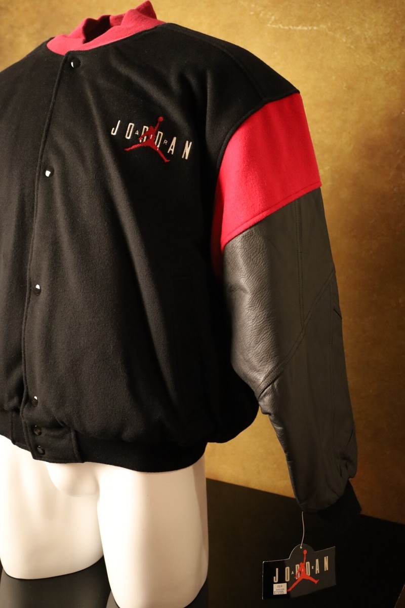 Vintage 90s 1993 Nike Air Jordan Varsity Jacket Black/Red | eBay Vintage 90s 1993 Nike Air Jordan Varsity Jacket Black/Red | eBay