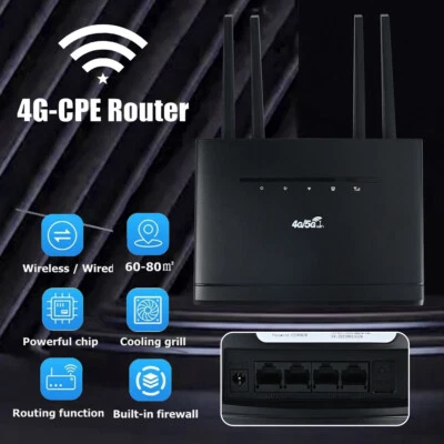 MARKENLOS 4G LTE CPE Wifi Drahtlose Router Repeater Mobil Hotspot SIM-Karte WAN/LAN-Port