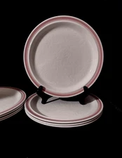 (4) pcs Retired TRACERY CORAL Royal Doulton (4) 10.25" DINNER PLATE Pink England