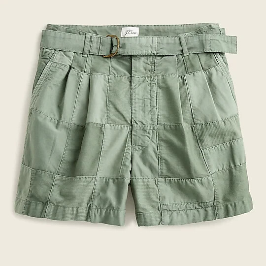 jcrew Limited-edition D-ring patchwork short - gr… - image 2