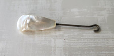 Mother of Pearl Handle Shoe Button Hook Tool 4" shoe accessory