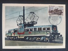 Carte Premier Jour 1955 Timbre N° 1024 Locomotive Électrique Oblitéré Lille