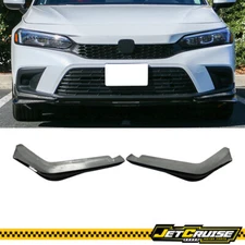 Fits 22-24 Honda Civic HPD Style Carbon Fiber Front Bumper Lip Side Splitter 2PC