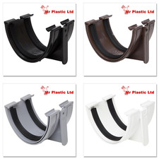 Polypipe 117mm Polyflow,Deepflow Gutter Union in White,Brown,Grey or Black RD502