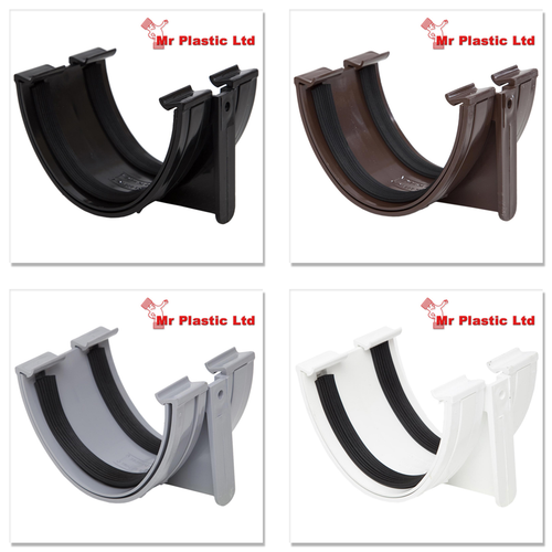Polypipe 117mm Polyflow,Deepflow Gutter Union in White,Brown,Grey or ...