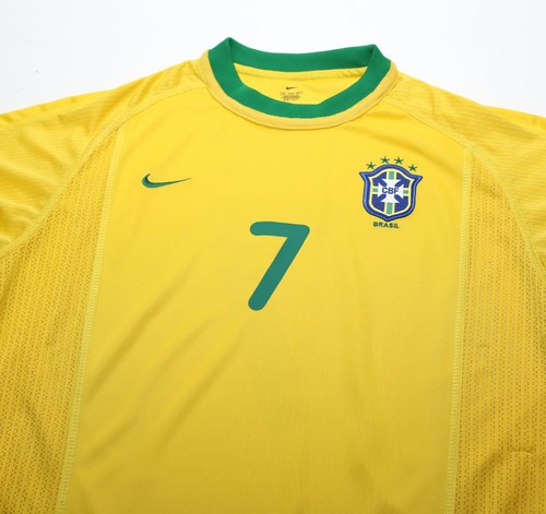 2000/02 AMOROSO #7 Brazil Vintage Nike Home Football Shirt (XL) - Picture 3 of 13