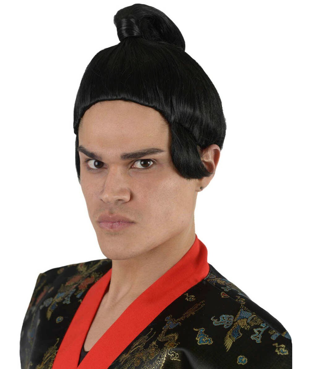 Classic Samurai Japanese Warrior Wig,Japanese Men Samurai Wig, A-02-002-001