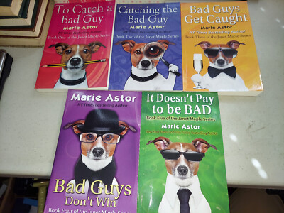 MARIE ASTOR JANET MAPLE SERIES 5 Book LOT  Bad Guy PB NICE