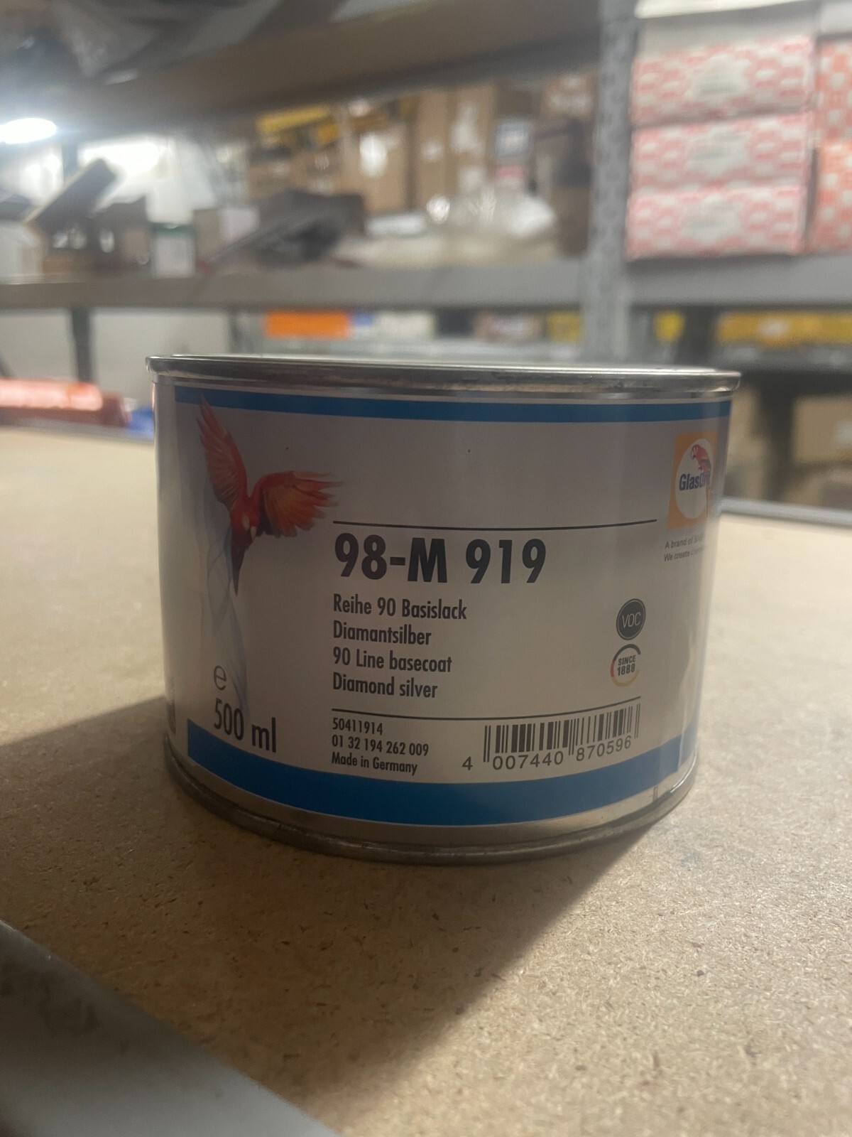 Glasurit 90 Line 98M919 Diamond Silver Water Basecoat Tinter 500ml eBay