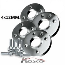 KIT 4 DISTANZIALI RUOTE 12 mm VOLKSWAGEN GOLF V VI VII, EOS CON BULLONI