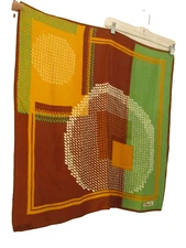 Paoli Vintage mid century modern scarf 1970s square