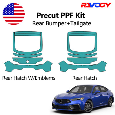 For Acura Integra Type S 2024-2026 Rear bumper+Tailgate Paint Protection Film