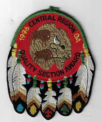 OA 1996 Central Region Quality Section Award GRN/BLK Bdr. [MX-1756]