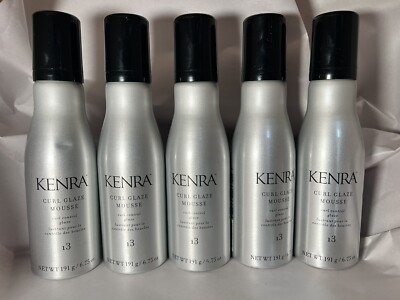 5 Kenra Curl Glaze Mousse 13 Curl Control 6.75oz 191g ( 1 Dented)