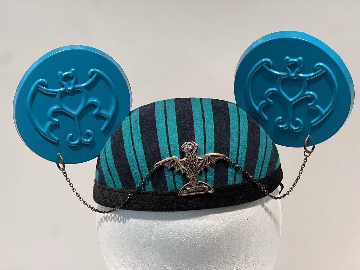 RARE Disney Haunted Mansion Mickey Ears Hat Hitchhiking 
