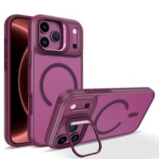 For iPhone 18 17 16 Pro Max 15 14 13 12 11 Shockproof Mag Safe Case Camera Stand