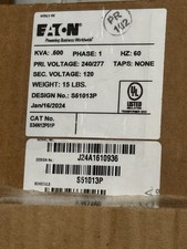 Eaton Power Transformer Single Phase 0.5 kVA 240/277V to 120V Wall Mount