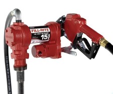 Fill-Rite FR610HA 115V 15 GPM Fuel Transfer Pump Automatic Nozzle Hose Kit