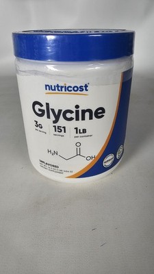 Glycine Powder 1 lb - Non-GMO, Gluten Free Exp: 01/2029