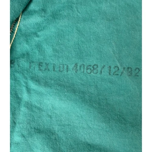 Vtg European Green Canvas Chore Jacket Mens 2XL Snap Button Workwear Boxy RARE image 7
