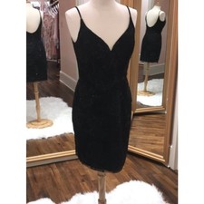 Hayley Paige Occasions Beaded little Black Dress Size 10