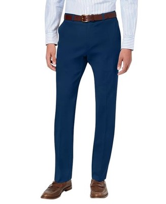 Tommy Hilfiger Mens Modern fit Dress Pants 36 / 30 Navy Blue Solid Stretch