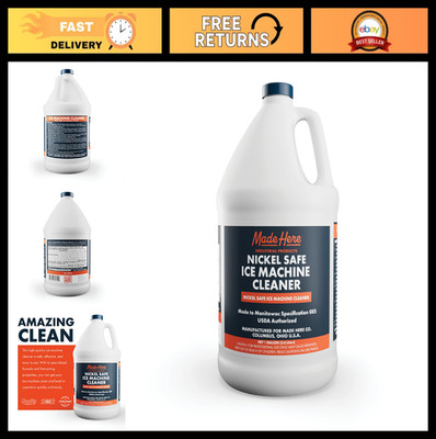 Nickel-Safe Ice Machine Cleaner - Effective Descaler for Home & Commercial Use,