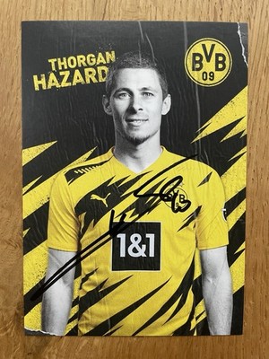 Org. Autogramm Thorgan Hazard  - Borussia Dortmund, Bor. M Gladbach, Belgien