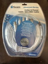 Swann SWADS-30MBNC-GL Video and Power 100-Feet BNC Cable White BNC And DC