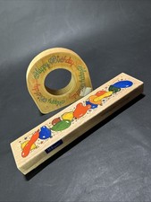 Hobby Art Wooden Rubber Stamp Happy Birthday Crafting Craft Card Making Lot