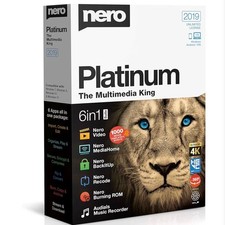 Nero Platinum 2019 6-in-1 Multimedia Suite Video Editing, Burning, Backup