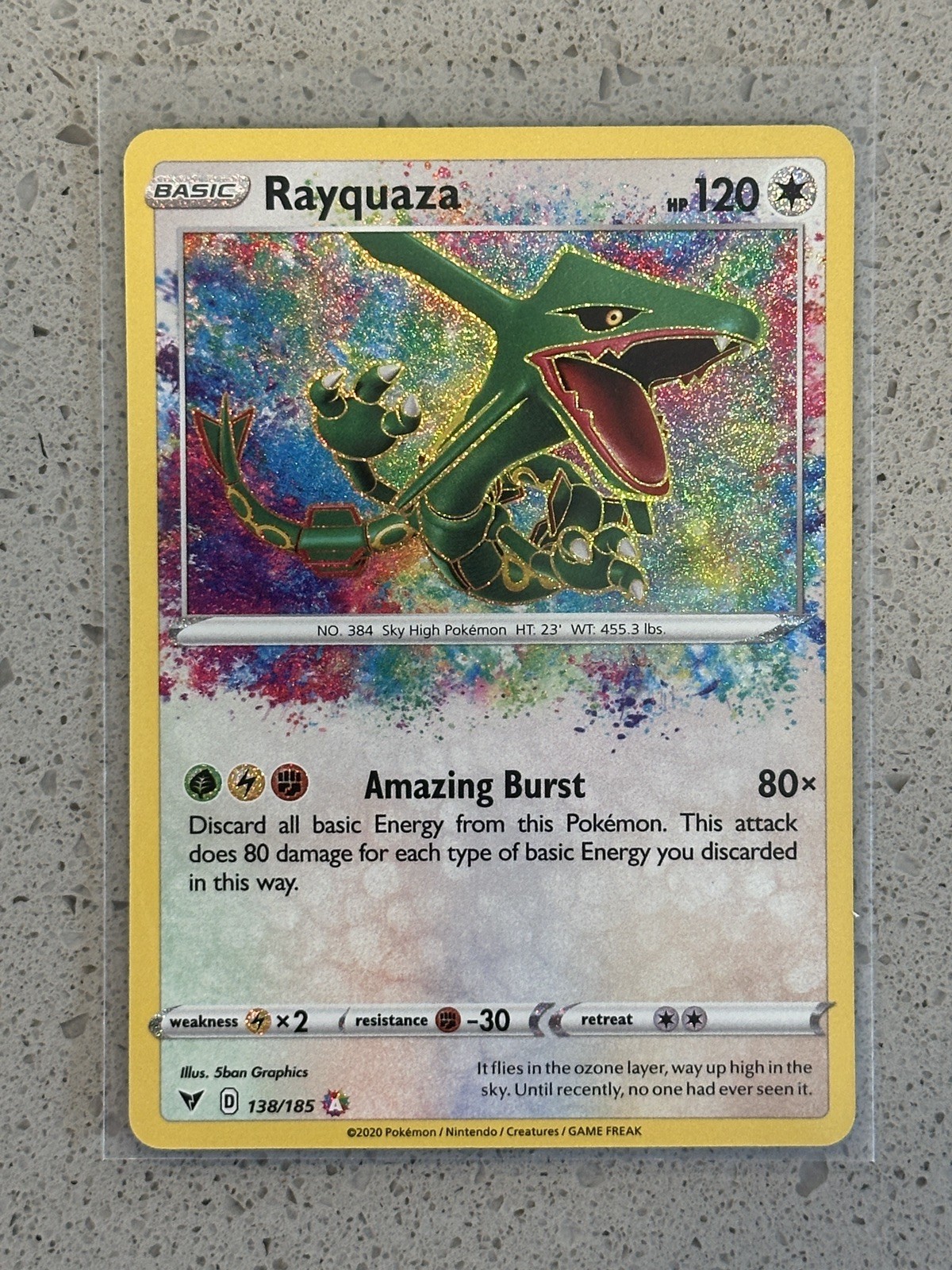 Rayquaza 138/185 Swsh04: Vivid Voltage Holo NM POKÉMON TCG