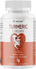 Turmeric for Dogs anti Inflammatory Pain Relief -Dog Pain Relief-120 Chewable Ta